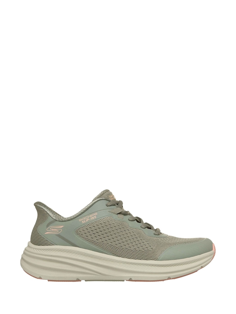 Skechers Green BOBS Skillz Trainers - Image 1 of 4