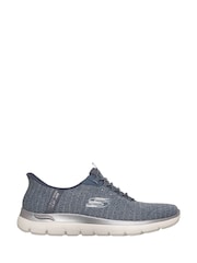 Skechers Grey Arch Fit Summits - Soft Shimmer Trainers - Image 2 of 4