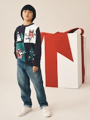 Blue Christmas Jumper (3mths-16yrs) - Image 2 of 7