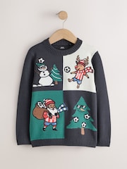 Blue Christmas Jumper (3mths-16yrs) - Image 4 of 7