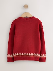 Red/Navy/White Christmas Jumper (3mths-16yrs) - Image 2 of 4