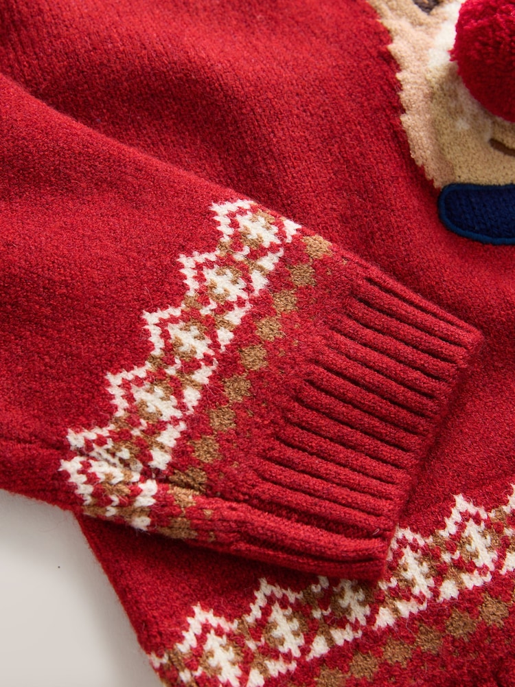 Red/Navy/White Christmas Jumper (3mths-16yrs) - Image 4 of 4 Red/Navy/White Christmas Jumper (3mths-16yrs) - Image 4 of 4