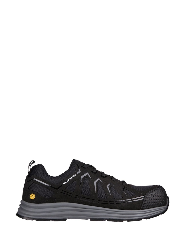 Skechers Black Malad II Safety Trainers - Image 1 of 4 Skechers Black Malad II Safety Trainers - Image 1 of 4