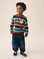 花彩色系 - Christmas Knitted Crew Neck Polo Shirt (3mths-10yrs) - 圖片 2/3