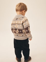 Christmas Cardigan Crew Neck Jumper (3mths-10yrs) - Image 3 of 4