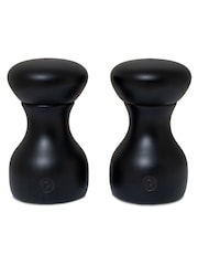 Crush Grind Set of 2 Beech Black Lyon Salt and Pepper Grinders - Image 1 of 1