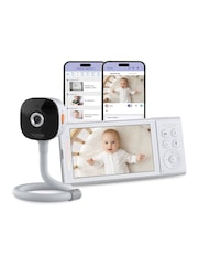 Hubble White Go Baby Plus 5.0” Smart Video Baby Monitor - Image 1 of 1