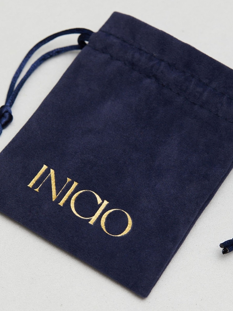 Inicio Sterling Silver Plated Heart Charm Personalised Pendant Gift Pouch - Image 4 of 4 Inicio Sterling Silver Plated Heart Charm Personalised Pendant Gift Pouch - Image 4 of 4