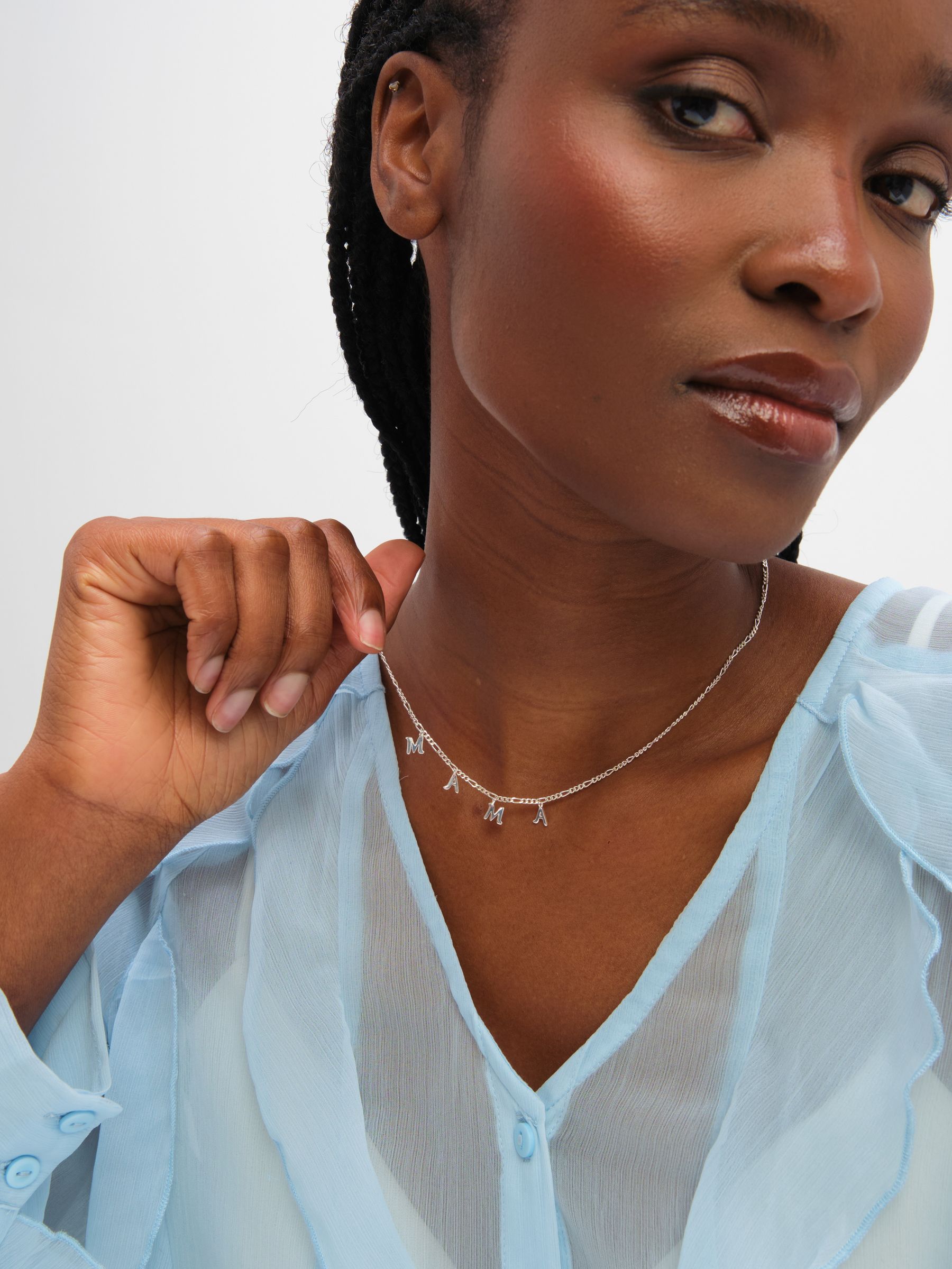 Buy Inicio Sterling Silver Plated Mama Necklace from Next Armenia