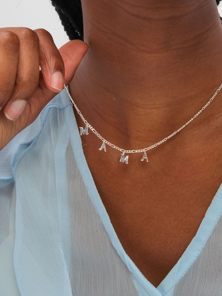 Inicio Sterling Silver Plated Mama Necklace - Image 2 of 3