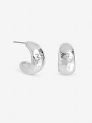 Simply Silver 925 Sterling Silver Molten Hoop Earrings - Image 1 of 1