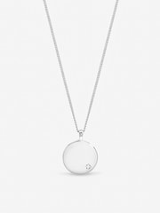 Inicio Sterling Silver Plated Celestial Detail Personalised Pendant Gift Pouch - Image 1 of 1