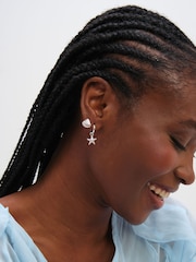 Inicio Sterling Silver Plated Starfish Earrings 2 Pack - Image 2 of 3