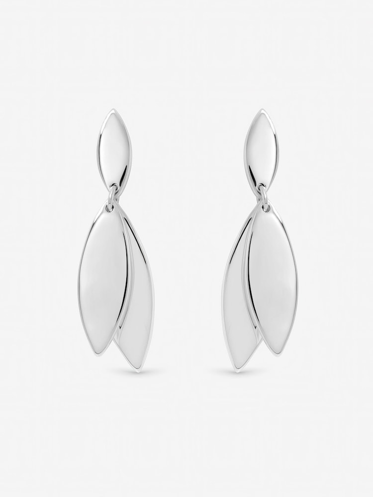 Inicio Sterling Silver Plated Polished Double Drop Earrings - Image 1 of 1
