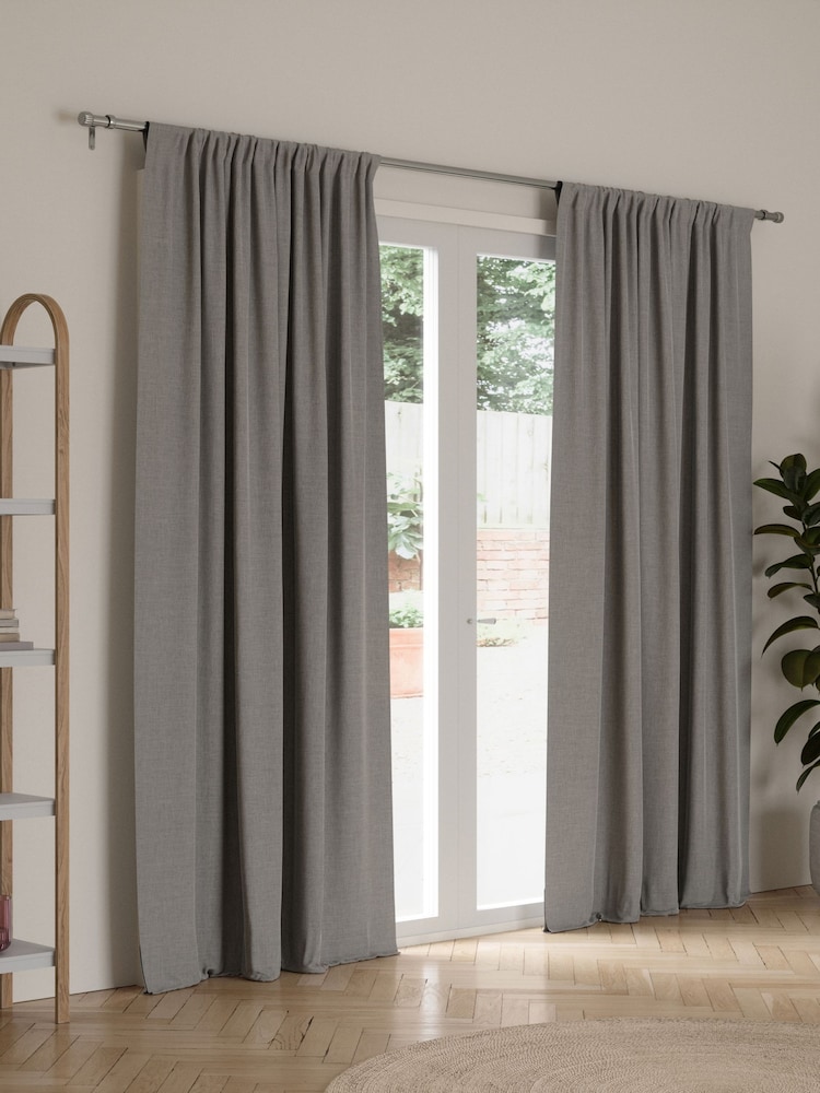 Umbra Nickel Cleo Curtain Pole 91- 168cm - Image 1 of 5