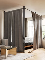 Umbra Nickel Anywhere Curtain Pole Room Divider 91- 167cm - Image 1 of 5