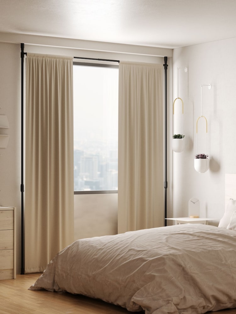 Umbra Nickel Anywhere Curtain Pole Room Divider 91- 167cm - Image 2 of 5