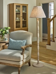 Laura Ashley Cream Pussywillow Floor Lamp - Image 1 of 6
