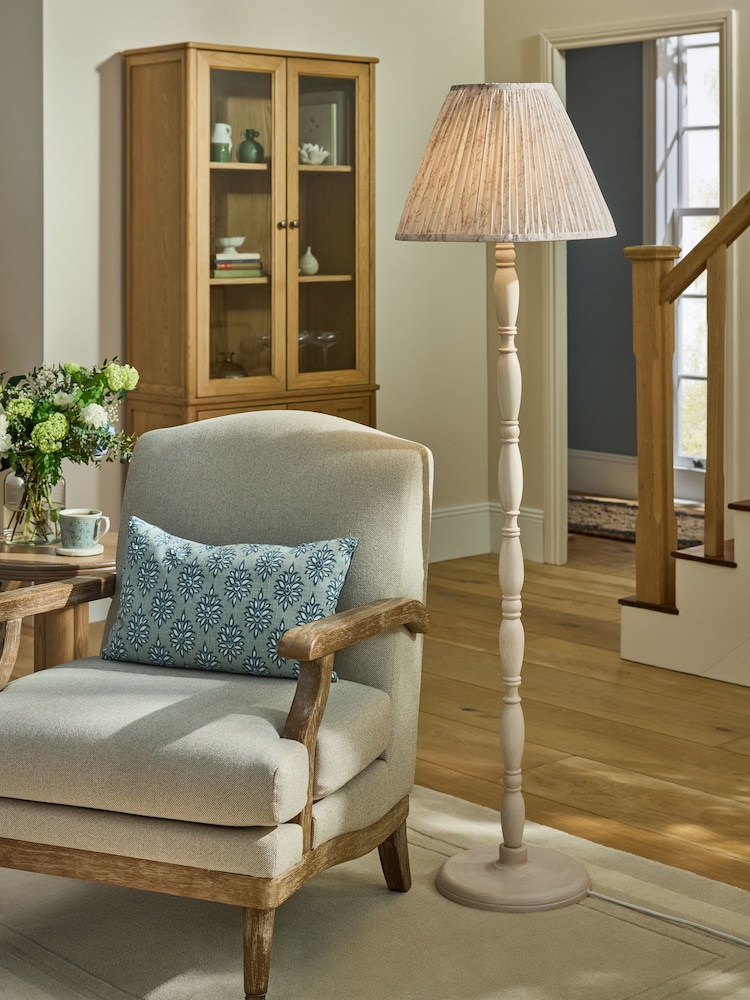 Laura Ashley Cream Pussywillow Floor Lamp - Image 1 of 6 Laura Ashley Cream Pussywillow Floor Lamp - Image 1 of 6