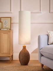 Laura Ashley Cream Fernhill Floor Light - Image 1 of 6