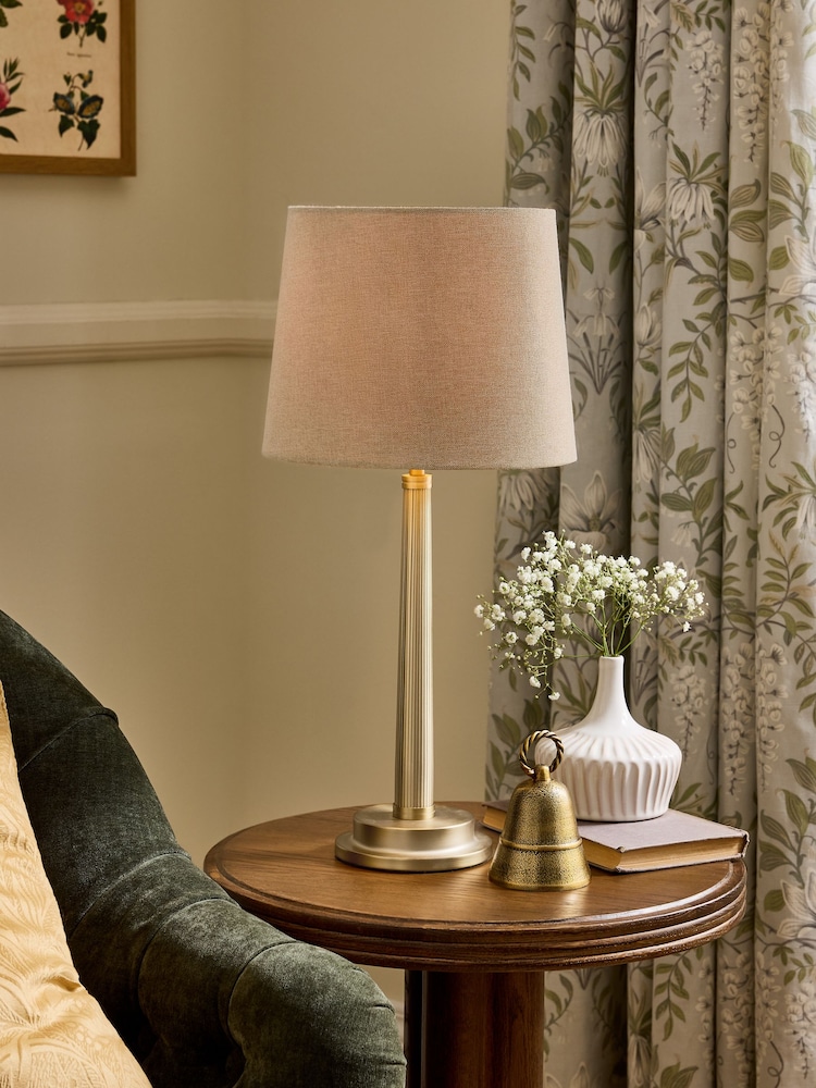Laura Ashley Brass Sullivan Table Light - Image 1 of 6 Laura Ashley Brass Sullivan Table Light - Image 1 of 6