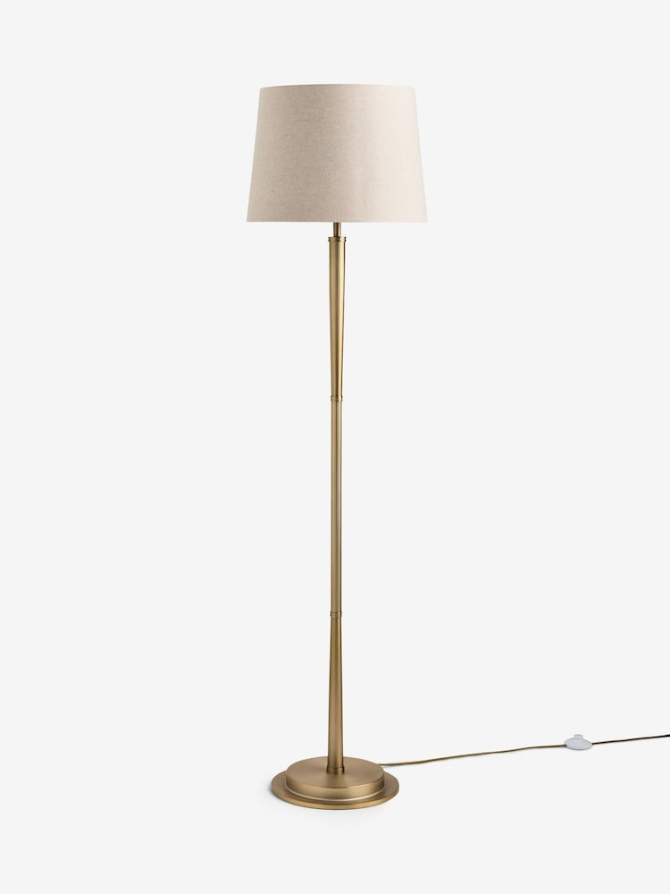 Laura Ashley Brass Sullivan Floor Light - Image 6 of 6 Laura Ashley Brass Sullivan Floor Light - Image 6 of 6