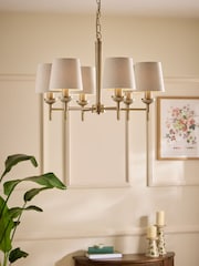 Laura Ashley Brass Sullivan Pendant Ceiling Light - Image 1 of 6