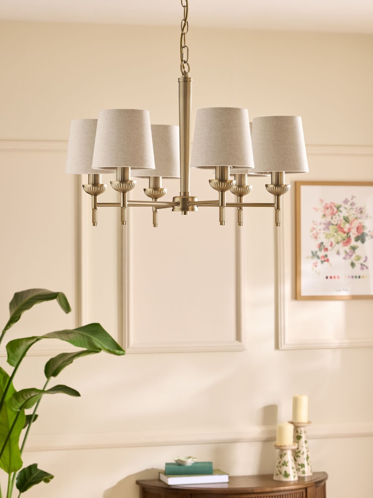 Laura Ashley Brass Sullivan Pendant Ceiling Light - Image 2 of 6 Laura Ashley Brass Sullivan Pendant Ceiling Light - Image 2 of 6