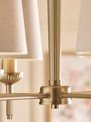 Laura Ashley Brass Sullivan Pendant Ceiling Light - Image 4 of 6