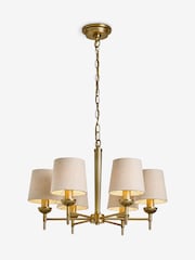 Laura Ashley Brass Sullivan Pendant Ceiling Light - Image 5 of 6