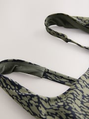 Kakigroen/zwart - Zwangerschapsbadpak met watervalhals - Afbeelding 9 van 10