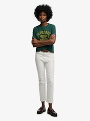 Superdry Green Vintage Prep T-Shirt - Image 2 of 4