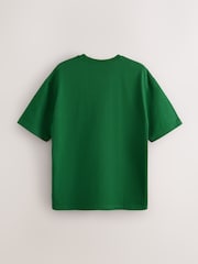 Blue/Purple/Green Graphic Print Heavyweight T-Shirt - Image 12 of 18