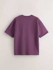 Blue/Purple/Green Graphic Print Heavyweight T-Shirt - Image 13 of 18