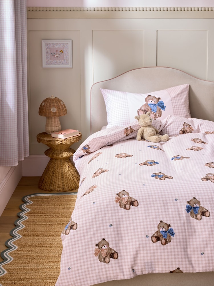 Bear Supersoft Brushed Cotton Duvet Cover and Pillowcase Set - Image 1 of 4