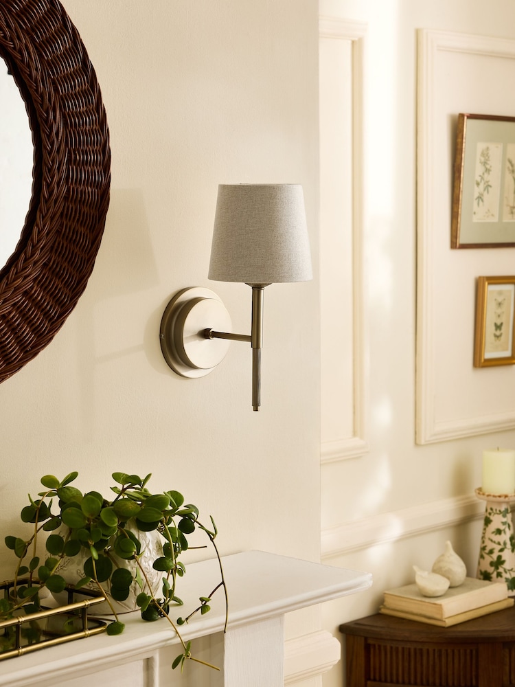Laura Ashley Brass Sullivan Wall Light - Image 2 of 6 Laura Ashley Brass Sullivan Wall Light - Image 2 of 6