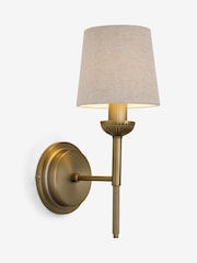 Laura Ashley Brass Sullivan Wall Light - Image 5 of 6
