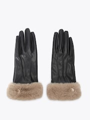 Carvela Natural Fur Gloves - Image 1 of 3