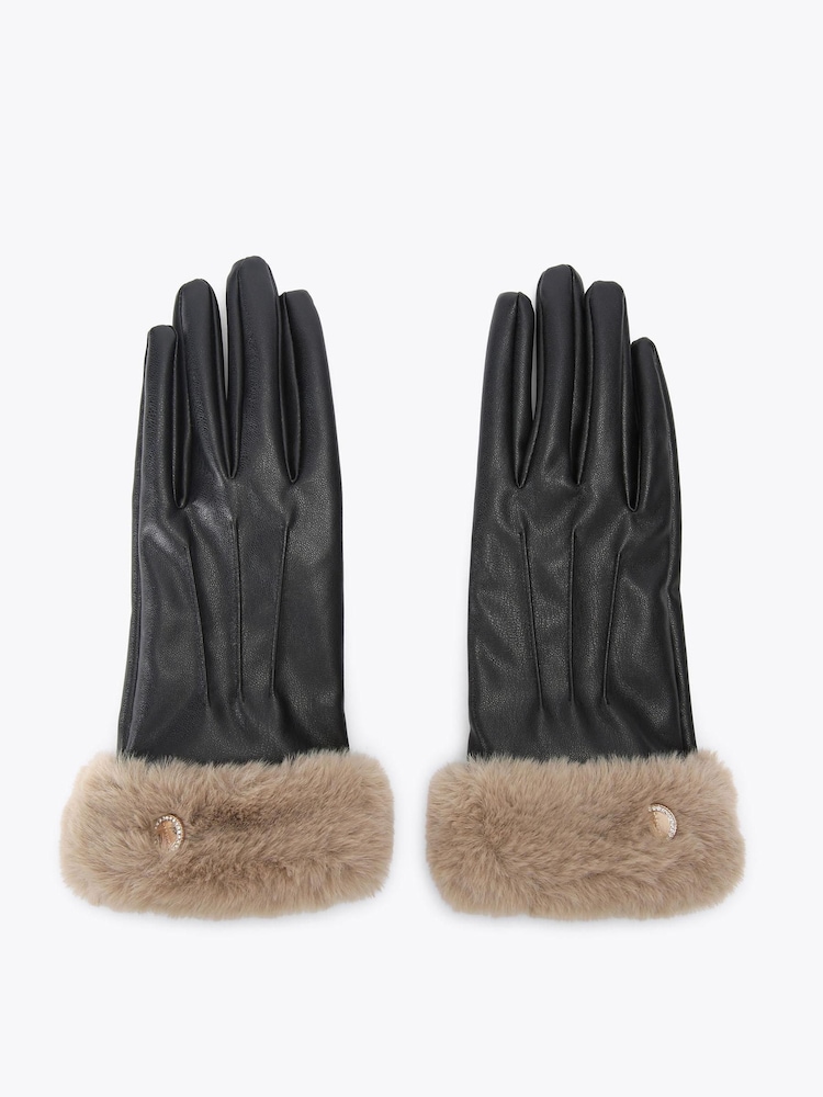 Carvela Natural Fur Gloves - Image 1 of 3