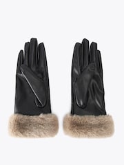 Carvela Natural Fur Gloves - Image 2 of 3