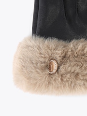 Carvela Natural Fur Gloves - Image 3 of 3