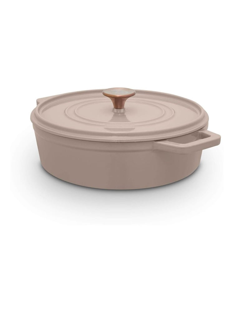 Barbary and Oak Cashmere Nattura Cast Iron Casserole 3.6L Cooking Pot - Image 1 of 2