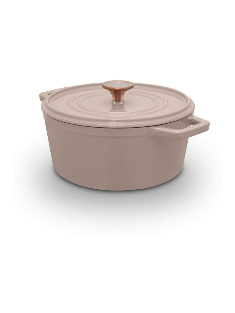 Barbary and Oak Cashmere Nattura Cast Iron Casserole 3.5L Cooking Pot - Image 1 of 1