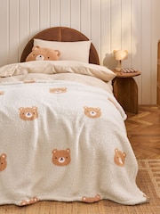 Bear Fleece Throw - Image 1 of 7
