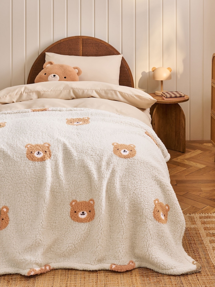 Bear Fleece Throw - Image 1 of 7