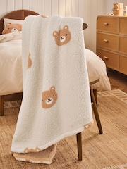 Bear Fleece Throw - Image 2 of 7
