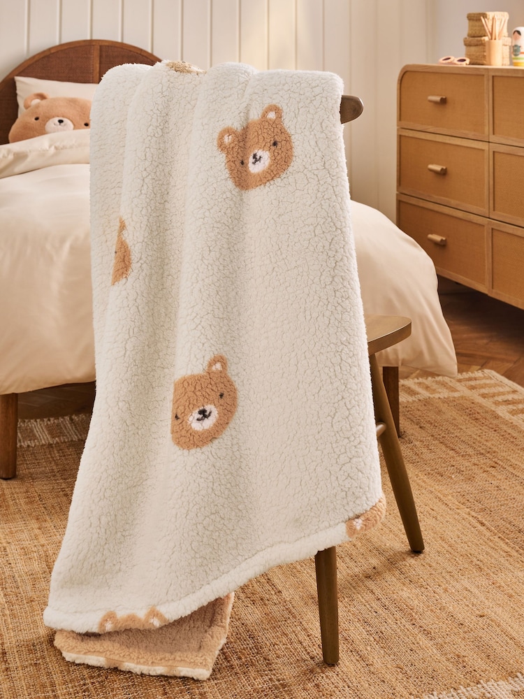 Bear Fleece Throw - Image 2 of 7
