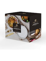 Barbary and Oak Set of 2 Cashmere Nattura Round Baking Dishes - Image 2 of 2