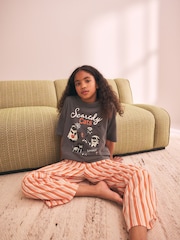 Naranja/gris - Pijama de Pernera ancha de Halloween 1 Pack (3-16años) - Imagen 1 de 9