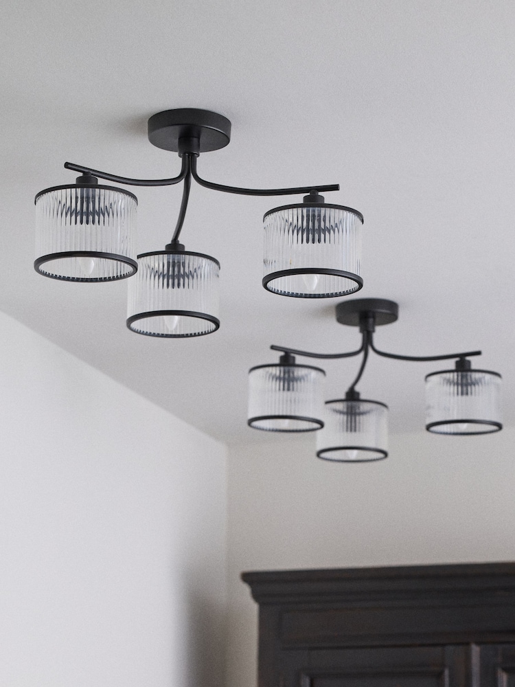 The Set 2 Pack Black 3 Light Flush Ribbed - Image 2 of 5 The Set 2 Pack Black 3 Light Flush Ribbed - Image 2 of 5